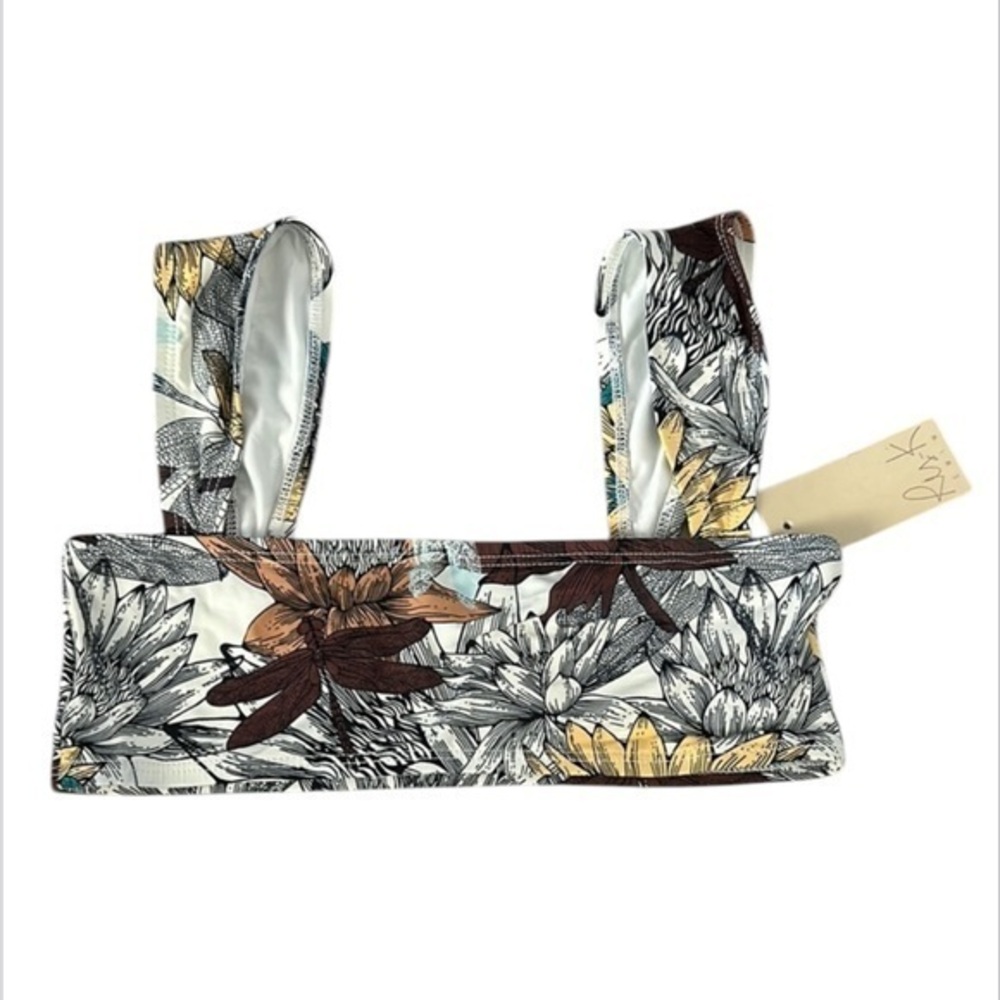 Ris-K Dippin' Daisy's Wave Lotus bikini top size S swim swimsuit